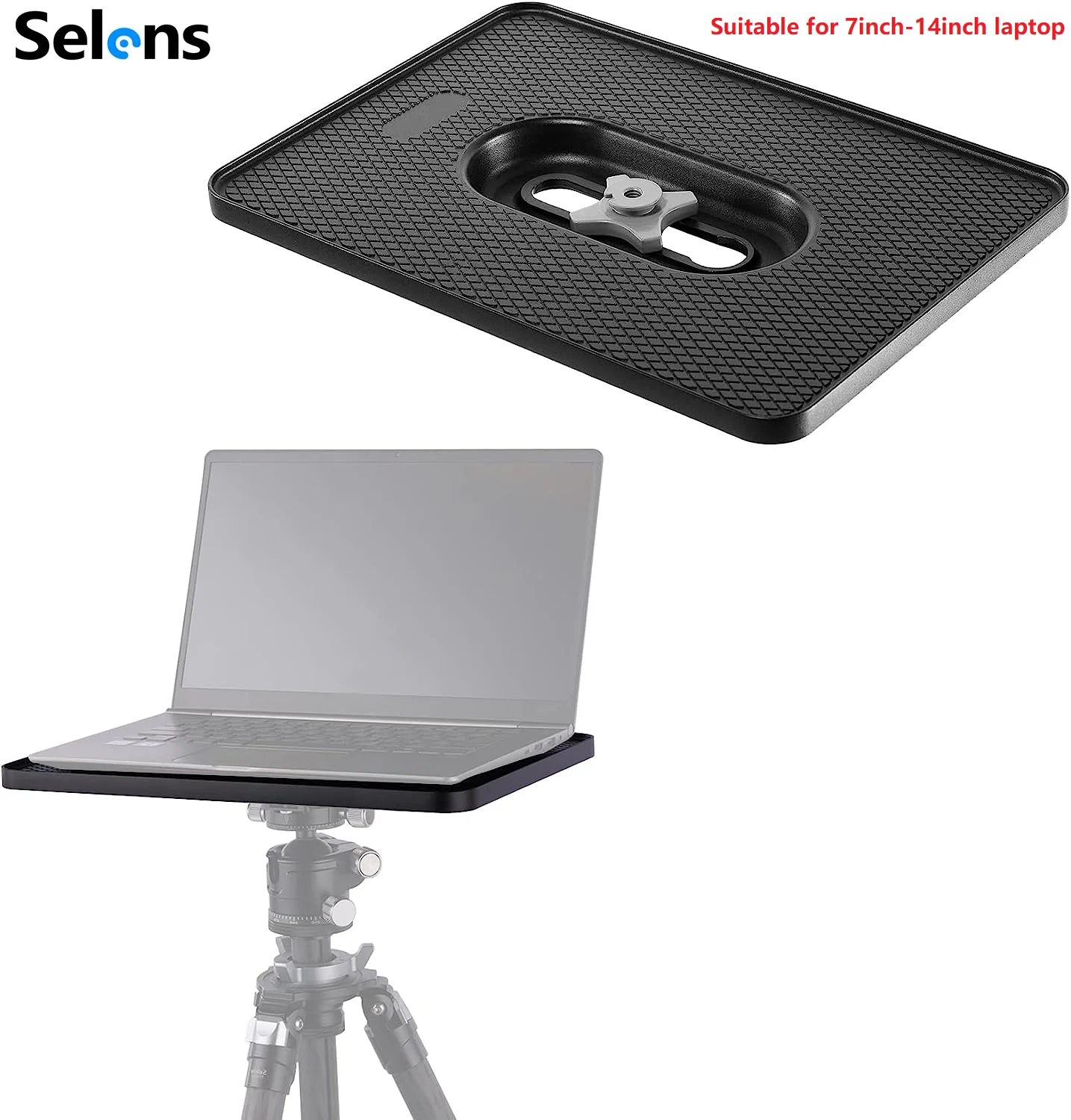 Selens Photography Laptop Computer Platform for Projector Tripod Stand, Pallet Projector Tray Holder for Foldable Laptop Tripod