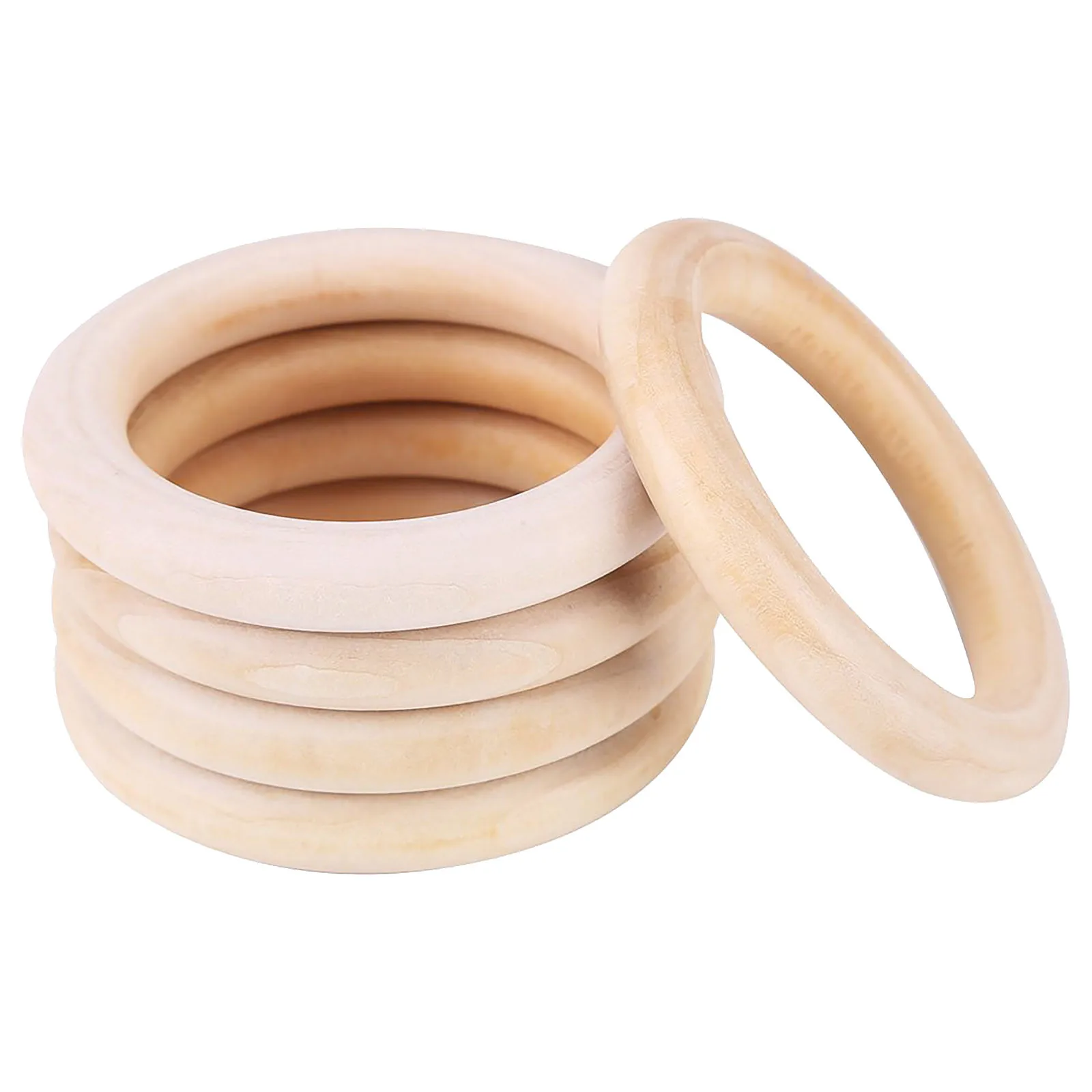 Rings Connectors Natural Crafts DIY Wooden 70mm Circles 10PC Home DIY Craft Table Foldable