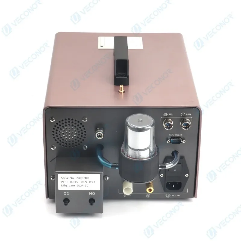 Automotive Exhaust Gas Analyzer Car Engine Emissions Testing 5 Gas Portable Analyzer with Mini Micro Printer LCD Display