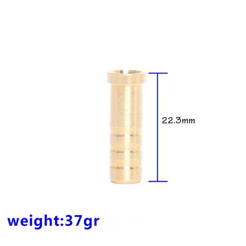 6-Piece Archery Insert Copper Brass Base Connector Set