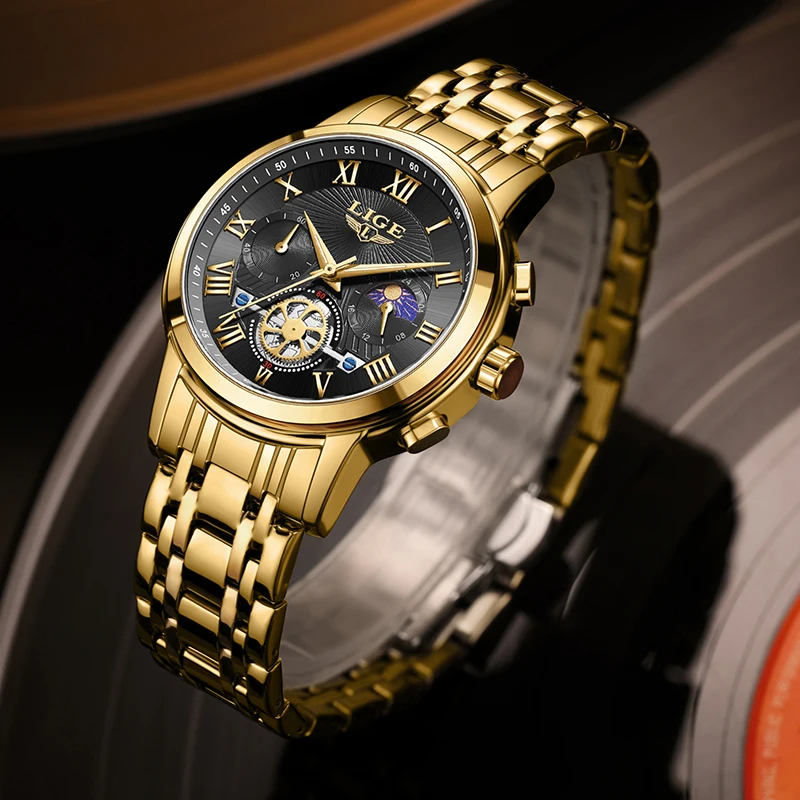 LIGE Watch Women Top Brand Luxury Waterproof Women's Quartz Wristwatches Fashion Military Sports Chronograph Relogios Feminino