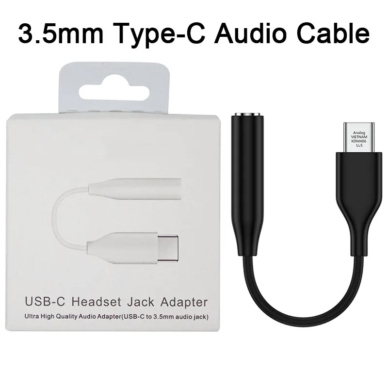 

For Samsung USB Type C To 3.5mm Jack Audio Cable Headphone Aux Adapter For Galaxy S22 Ultra S21 S20 S23 Plus Note 20 10 Plus A53