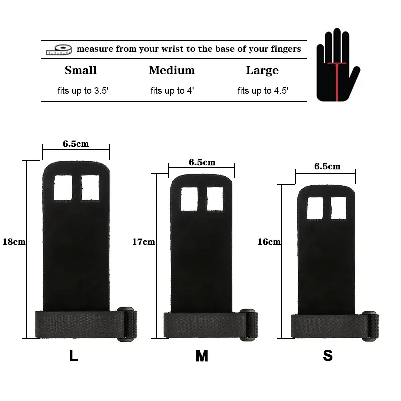 1 Pair Hand Grip Synthetic Leather Crossfit Gymnastics Guard Palm Protectors Pull Up Horizontal Bar Weight Lifting Guantes Gym 3