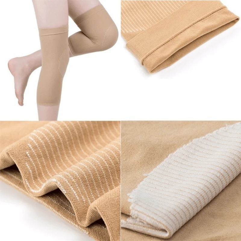 1Pair Knee Pad Thermal Breathable Joint Support Knee Wrap Anti-slip Thin Elastic Basketball Running Patella Protection Pad