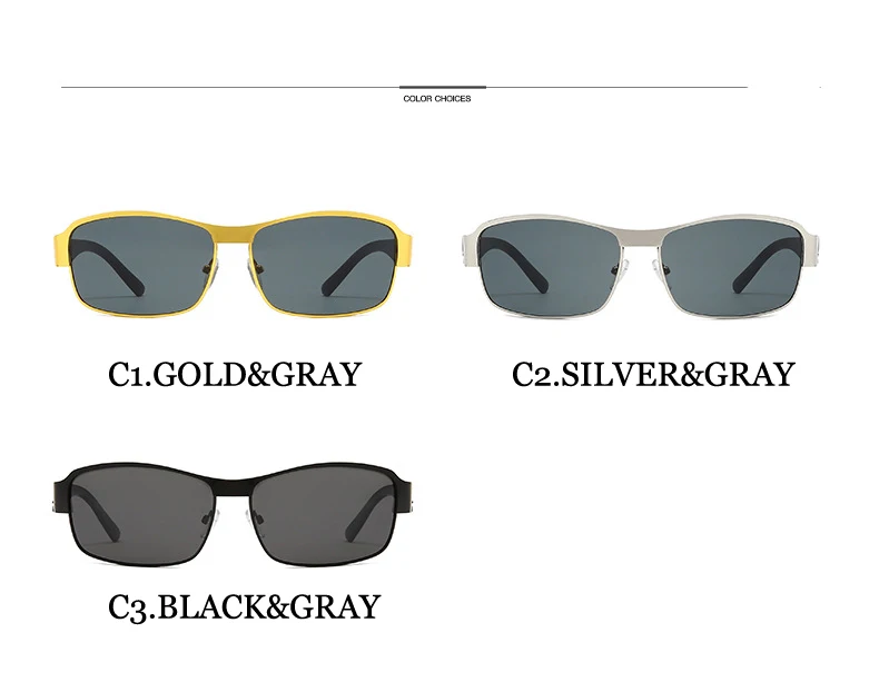 Klassische Metallrahmen Männer Polarisierte Photochrome Sonnenbrille Luxusmarke Designer für Mann Fahren Angeln UV400 Vintage Brillen – Detail 13