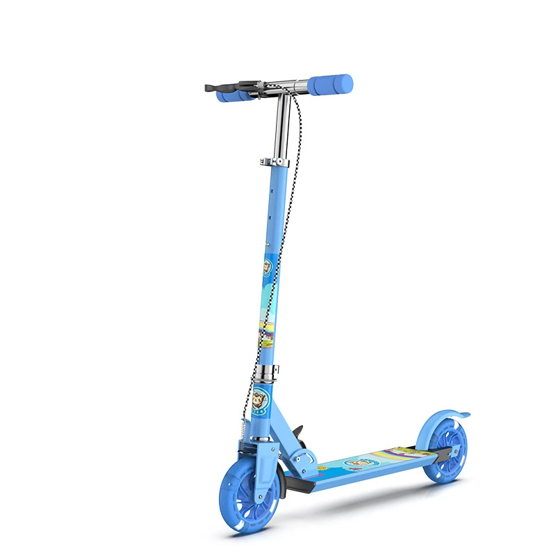 Outdoor Travel Two-wheeled Children's Flash Scooter Lift Scooter Two-wheeled Pedal All Aluminum and All Iron,children scooter