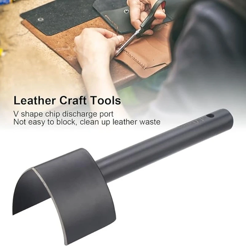 Steel V Shape Leather Craft Punch Tool for Belt Strap Bags