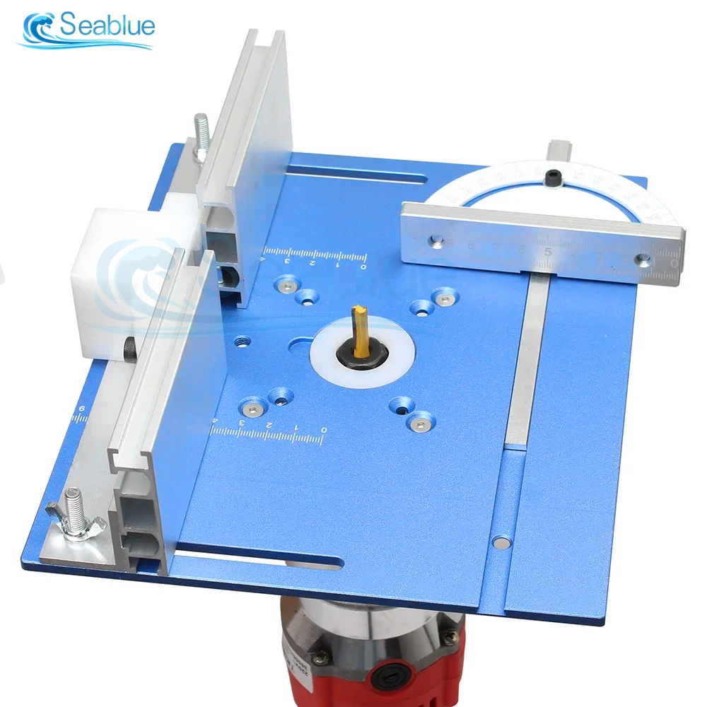Aluminum Milling Machine Insertion Board Woodworking Trimmer Electric Woodworking Milling Flip Board Diy Benches