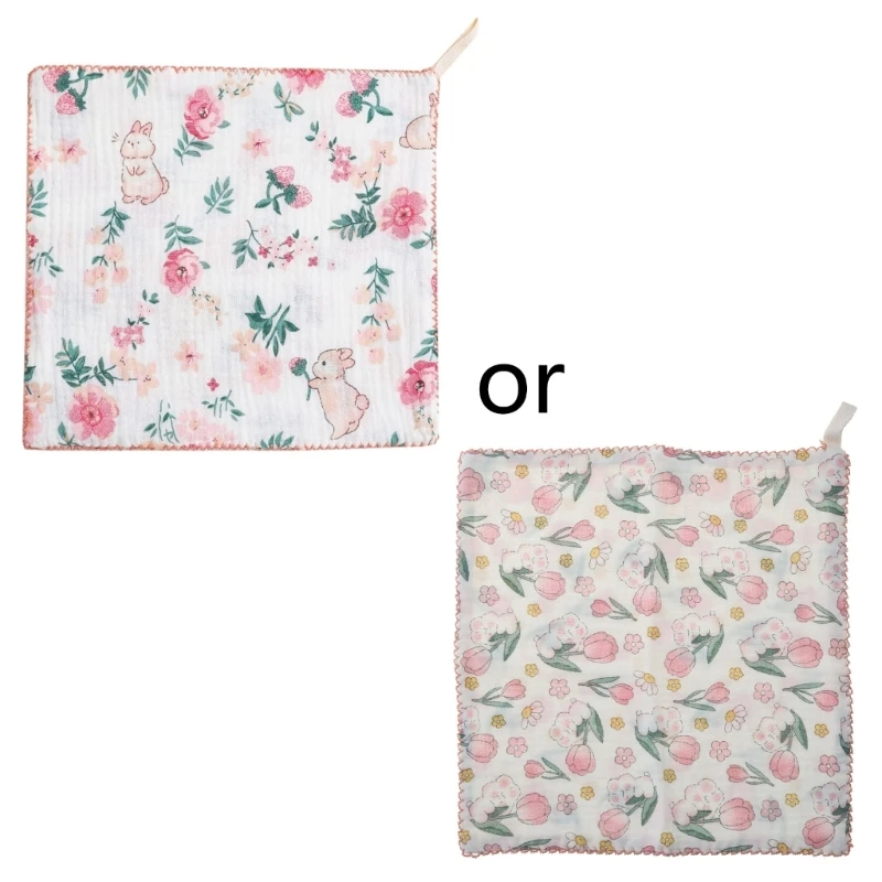 Baby Washcloths Muslin Cotton Towel Soft Baby Muslin Cloths Wipes Bibs G99C
