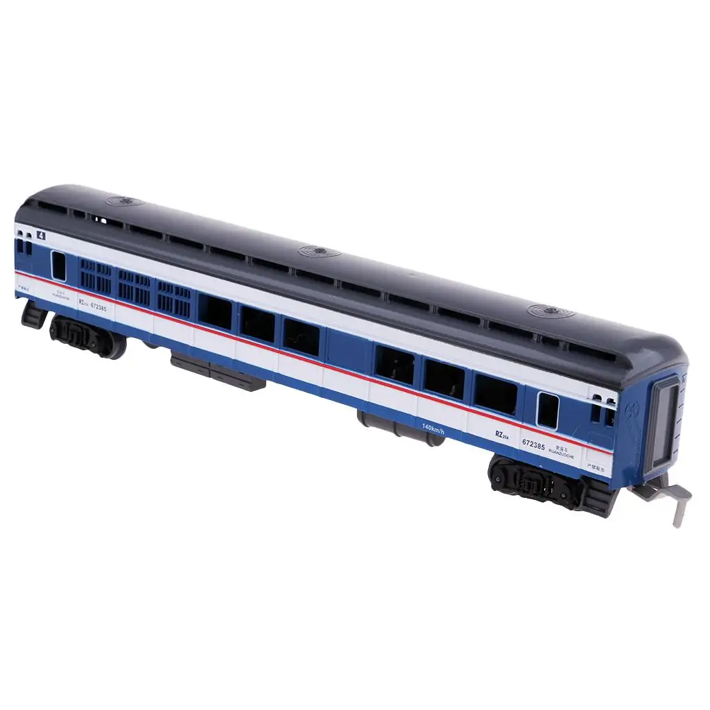 Train Model Kids Toy Track Train Cargo Car Railway Wagon Children