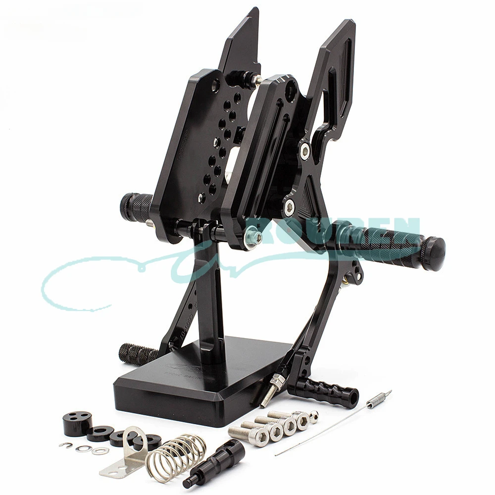 

CNC Rear Set Stand Footpegs Motorcycle Rearset Footrest Foot Pedal Pegs for Suzuki GSX250R GSXR250 Shift Lever Bracket Modified
