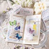 Journamm 30pcs/pack Floral Lace Memo Pad Kraft Paper Frame Materials Collage Stationery DIY Scrapbooking Creative Notes Paper 5