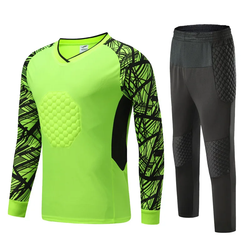 Men Football Goalkeeper Uniform Boy Soccer Goalkeeper Jersey
