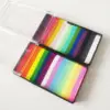 Wholesale 120g Rainbow Split Cake UV Matte Pearly Water Activated Eyeliner Face Painting Body Art Paint (free sponge) 1