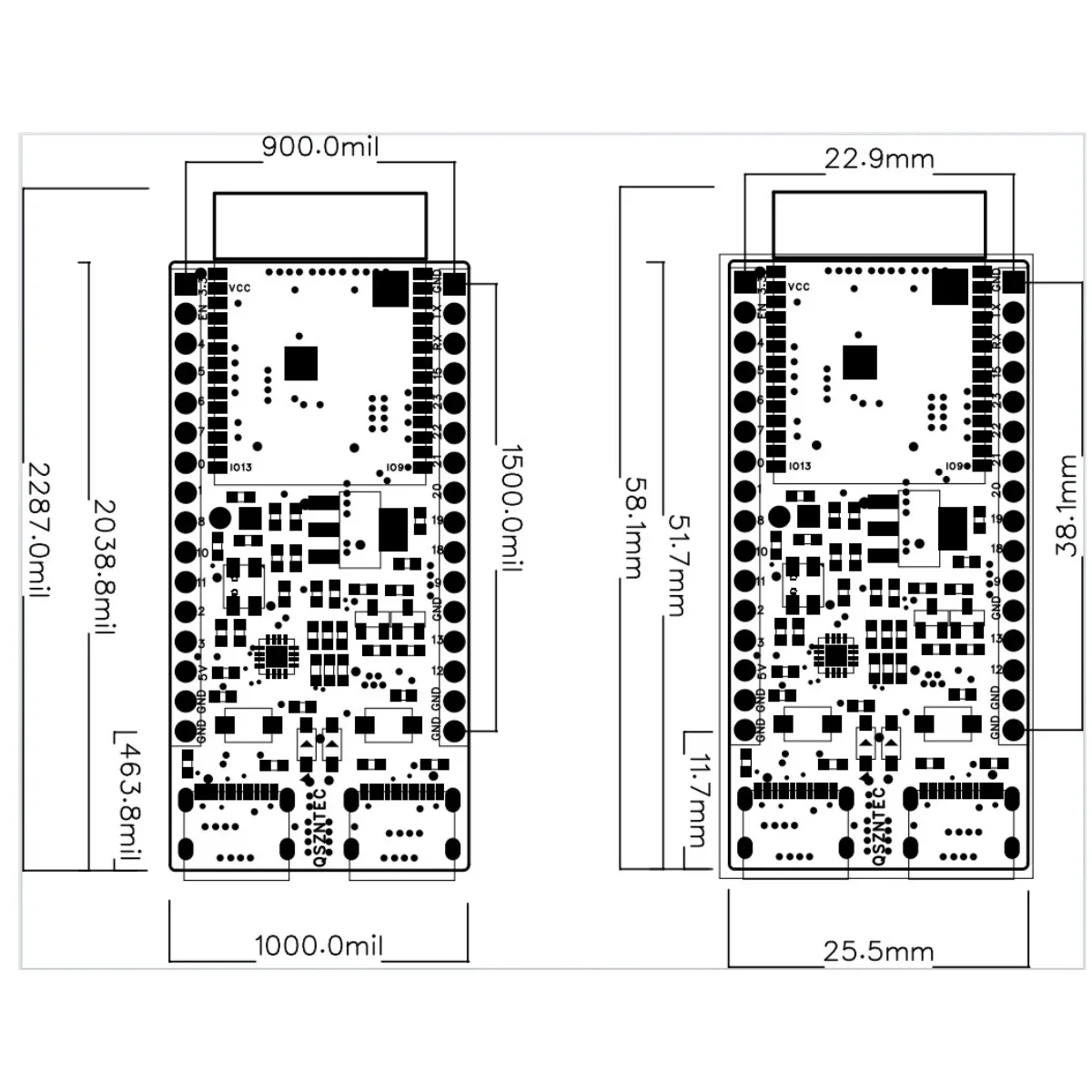 รูปสินค้า บอร์ดพัฒนา ESP32-C6 ใช้งานร่วมกับโมดูลได้