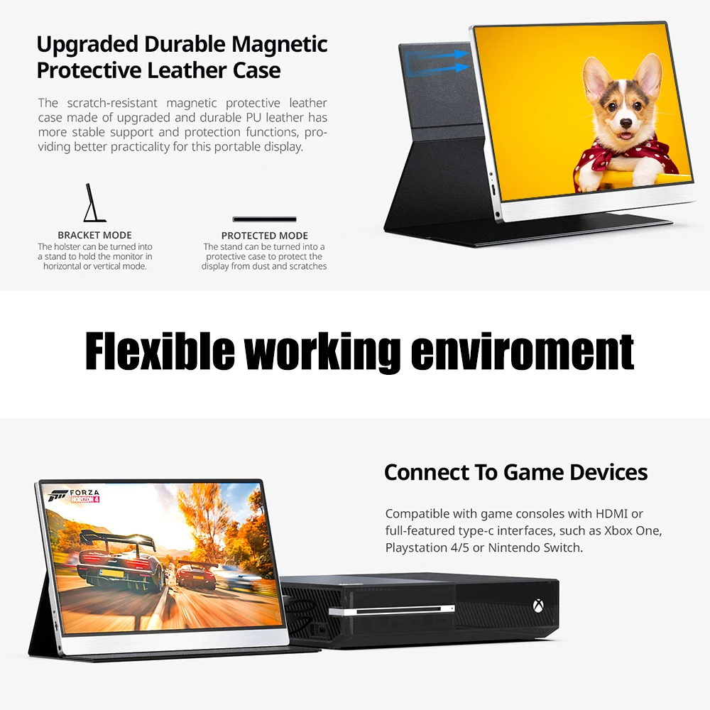 XIANWEI ޴  100% SRGB ȭ, 12.5 ġ, 4K, 3840X2160 USB-C 3.1, Ʈ ޴   ġ PS4 5 Xbox PC