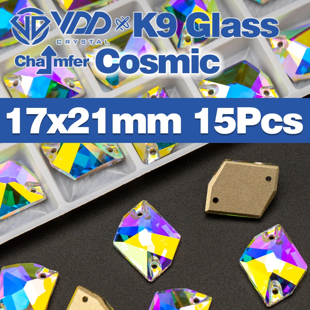 Premium K9 Glass Sew-On Rhinestones - Top Quality Crystal AB Flatback Stones for Clothing and Wedding Accessories