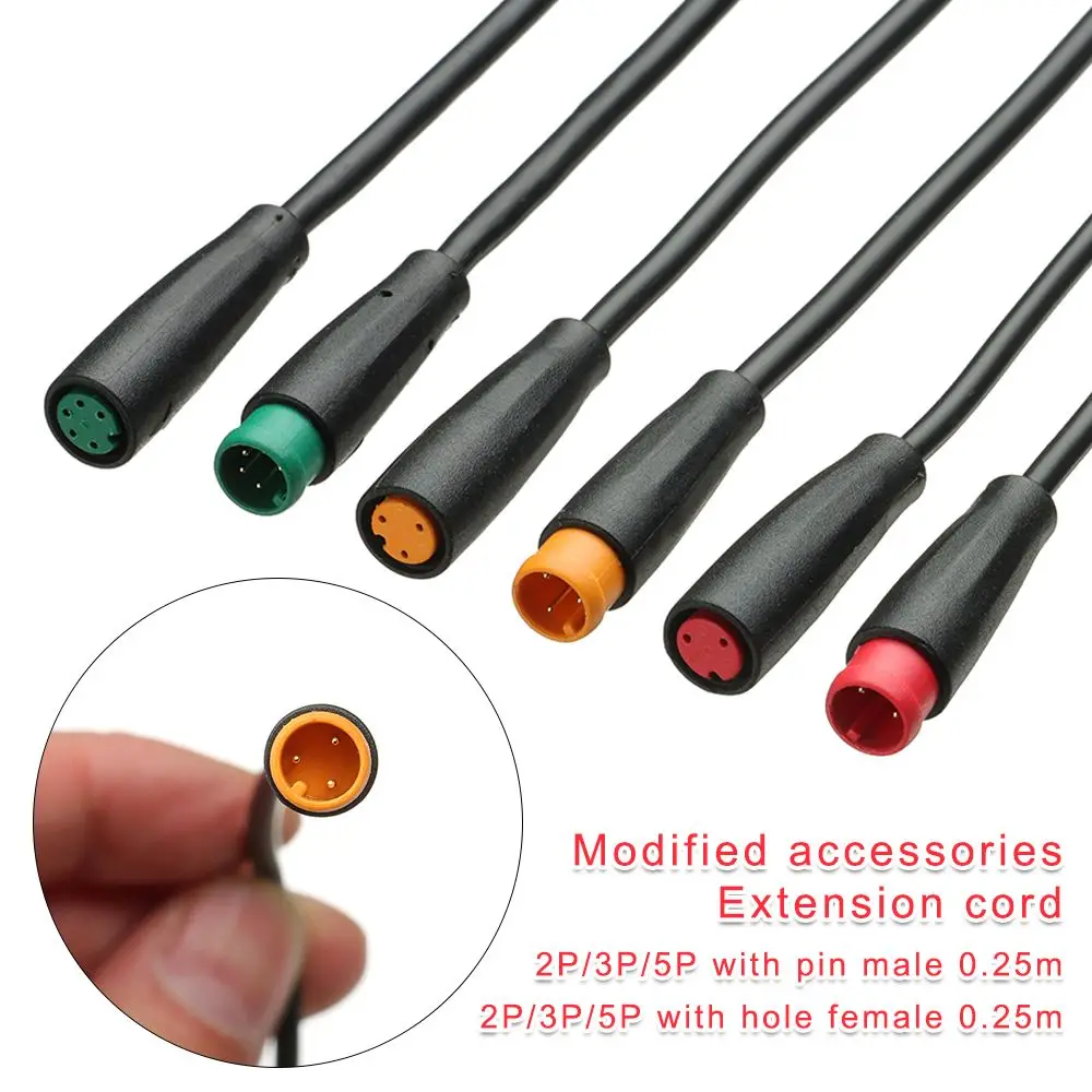Ebike Cable Connector 9mm 2/3/4/5/6Pin Optional Waterproof