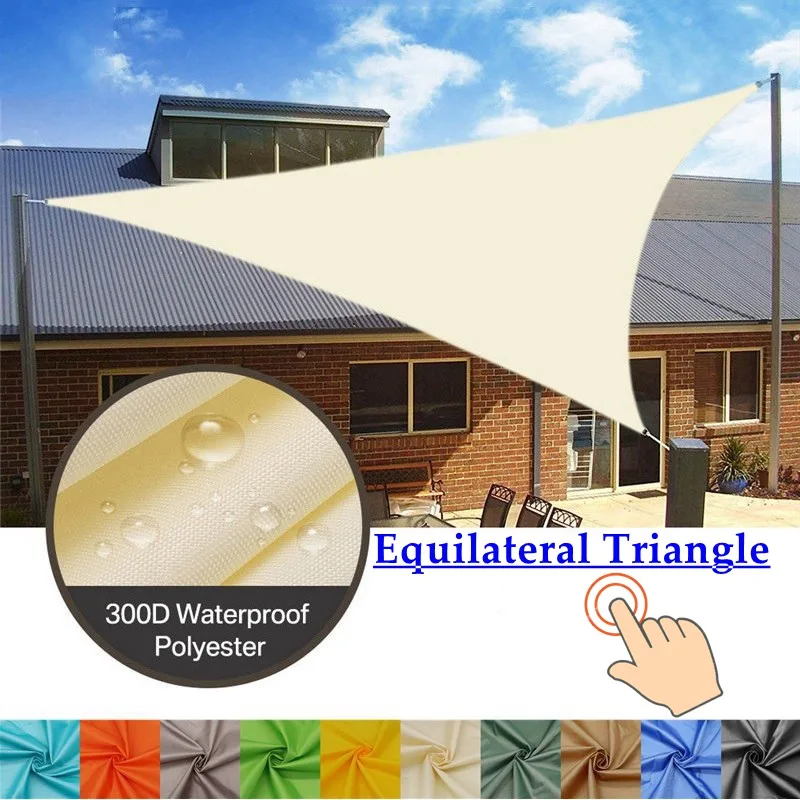 Description Picture 3 of itemWaterproof Sun Shade Sail Right Triangle Multi-Color Customizable Canopy Awning Garden Outdoor Awnings Pergola Sunshade Sail