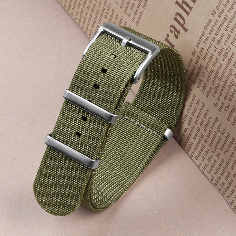 Braided Nylon Military Watch Strap - Versatile Mens and Womens Watch Band Bracelet