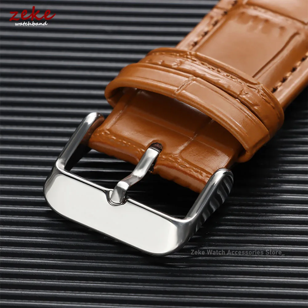 Elegant Leather Watch Band - Universal Slim Strap