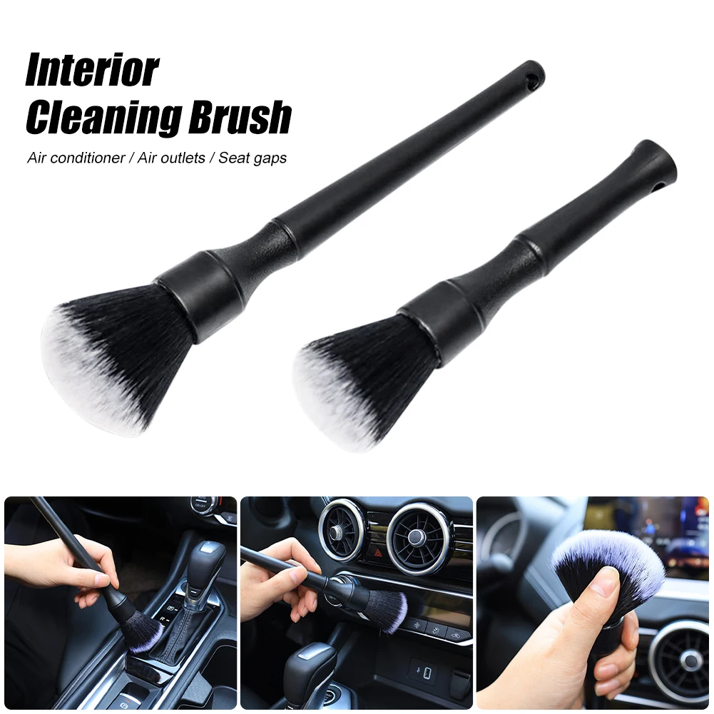 

Car Detailing Brush Ultra Soft Bristles Car Cleaner Brush Interior Cleaning Tool Air Conditioning Air Outlets Dust Removal Tool