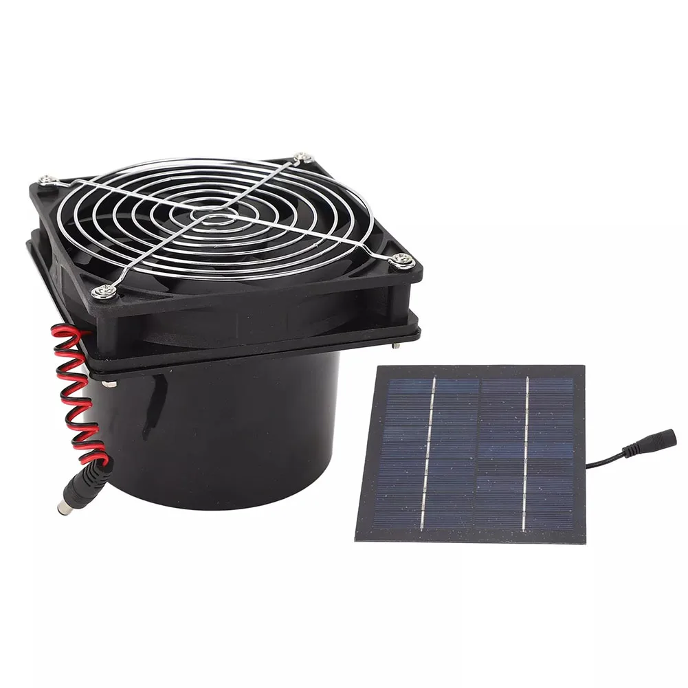 Monocrystalline Silicon PET Solar Panel Vent Fan Solar Ventilation Fan Portable Size Powerful Panel Enhanced Ventilation