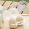1/3PCS Portable Egg Storage Box 2 Grids Plastic Durable Egg Storage Container Save Space Refrigerator Egg Dispenser With Fixed 1