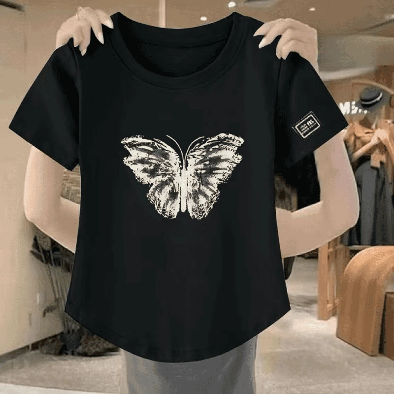 Right stamp black [medium] butterfly