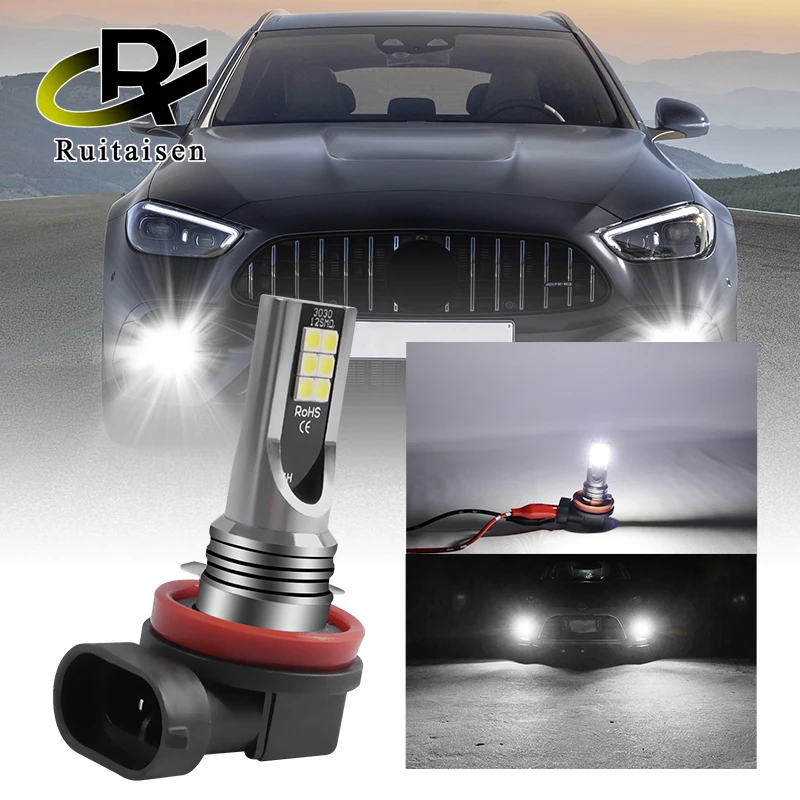 LED fog and headlight bulbs 2pcs