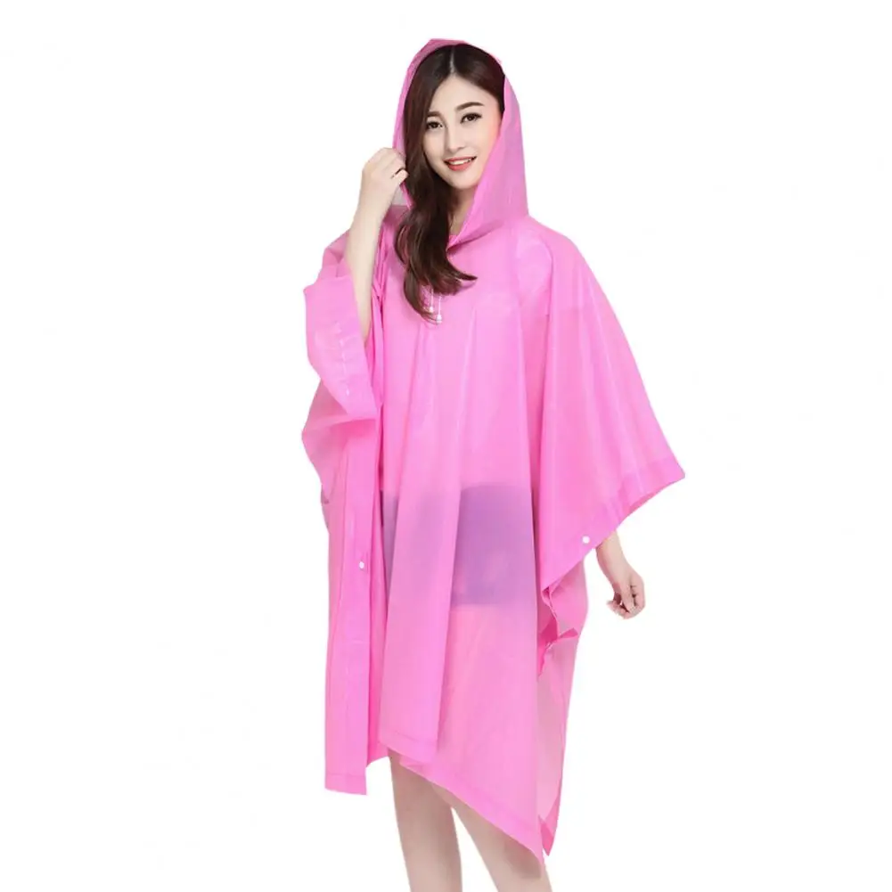 Lightweight Raincoat Compact Raincoat Waterproof Reusable Rain Ponchos for Adults Button Closure Hooded Raincoats Easy to Carry