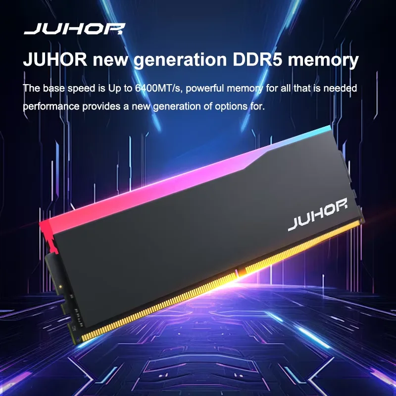 b*d様 JUHOR 16GB DDR5 メモリー JUHOR RGB DDR5 16GB 5600MHz 6000MHz 6400MHz Desktop Memory