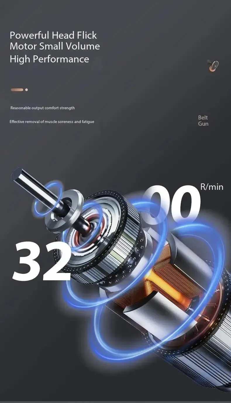 S7defe6b816384ca68eae6b46d5483492W Mini Vibrating Fascia Gun Portable Silent Muscle Massager Motorized High Frequency Vibration Relaxation Artifacts Mallzona