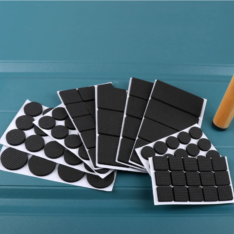 Self Adhesive Rubber Non-Slip Mat Furniture Feet Felt Chair Legs Anti-Vibration Pad Wood Floor Protectors |