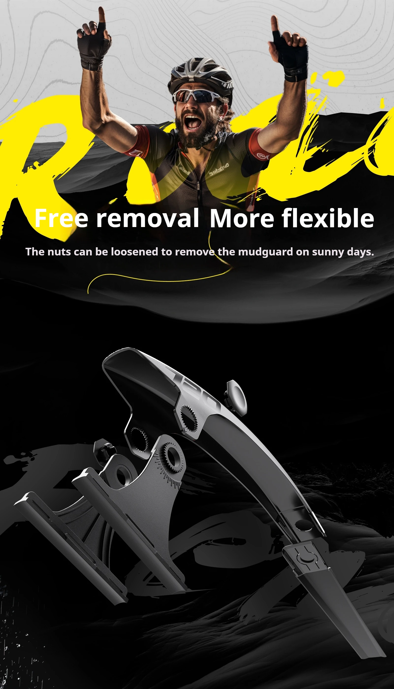 ENLEE 2PCS Fahrrad Kotflügel Vorne/Hinten Reifen Rad Kotflügel Kotflügel MTB Mountainbike Rennrad Radfahren Fix Getriebe Zubehör – Detail 8