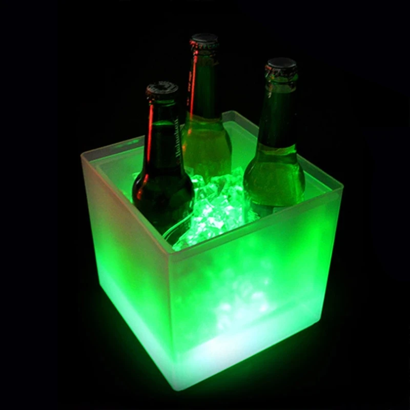 

X6HD светодиодные светящиеся ведра для льда, бар, ночной клуб, освещение, шампанское, виски, ведро для пива, материал PP, для и