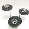 Acrylic ring jewelry display rack Multi-layer round jewelry rotating display table cake dessert disp 4