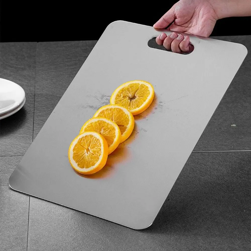 Thickened Stainless Steel Chopping Board Double Sided Antibacterial and Mildew-proof Cutting Board Kitchen Accessories