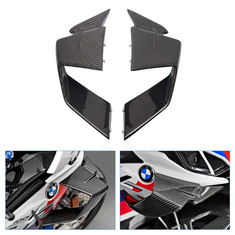 

Carbon Fiber Motorcycle Side Aerodynamic Winglets Windshield Fairing Wing For BMW S1000RR S1000 RR 2019-2023 2021