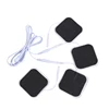 5*5cm 2mm Plug Tens Electrodes Pads Accessories Non-woven Fabric Self  Adhesive Replacement Patch for Electric Massager 5