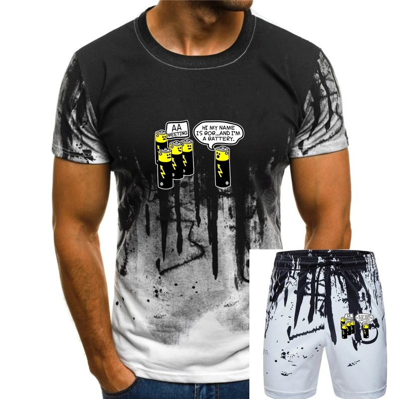 

Battery Meeting Novelty Graphic Gift Idea Alcoholic Gift Idea Men Summer T-shirt
