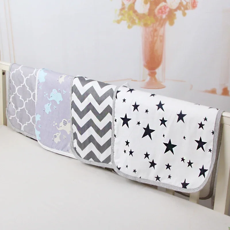 Newborn Baby Portable Waterproof 60X37cm Changing Mat Infant Foldable Travel Changing Diaper Nappy Liners Pad