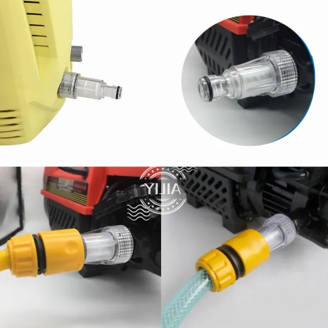 Nagynyomású Mosó Vízszűrő 3/4 "Vízgyors Csatlakozók Autómosógép Szűrő Univerzális Mellbimbó - Image 3