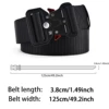 Red Ears Plastic buckle tactical belt men's multifunctional military fan canvas belt outdoor faux nylon training waist belt 2
