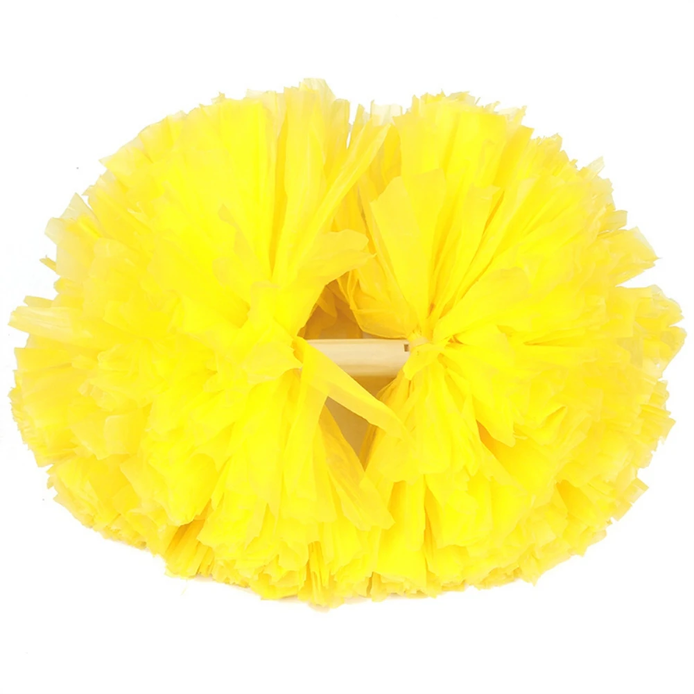 Cheerleading Pom Poms, Hand Flowers Cheerleader Pompoms for Sports Cheers Ball Dance Fancy Dress Night Party