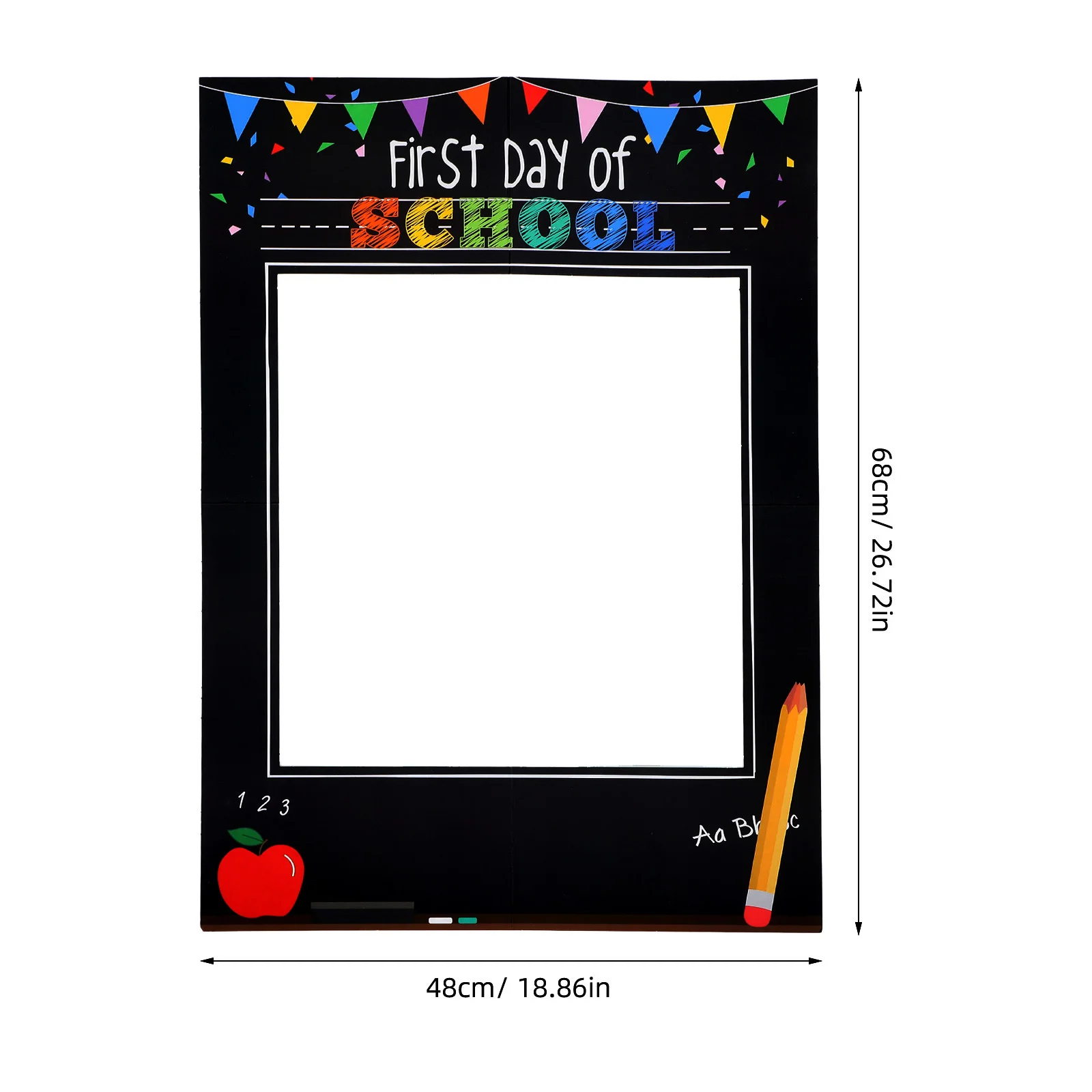 새 학기 시작 사진 부스 프레임 컷아웃 세트 첫날 사진 촬영을 위한 환영 장식 학생 교사 축하 행사