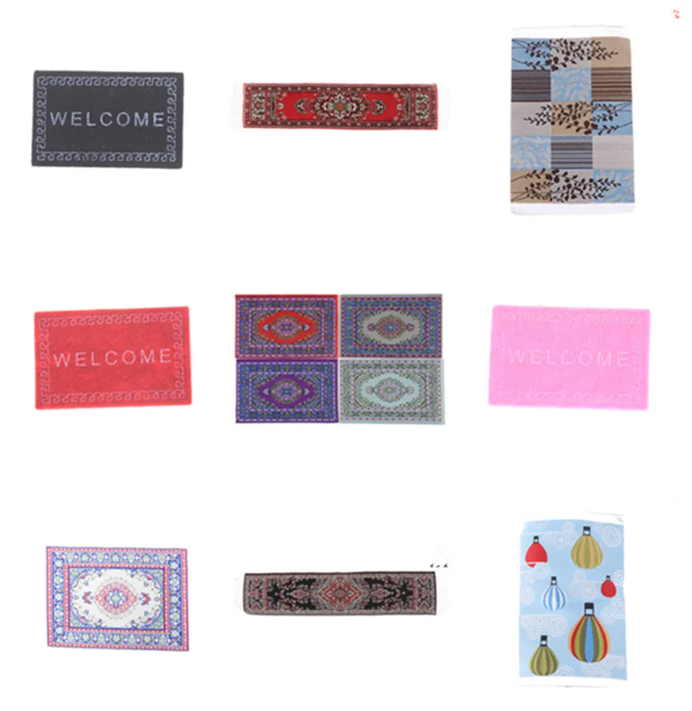 

Dollhouse Area Rug/Carpet/Mat Floor Coverings for 1/12 Scale Dolls House Any Rooms Furniture Decor Miniature Accessories