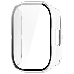 Premium Tempered Glass & PC Protective Case with Soft TPU Screen Protector for Redmi Watch 5 Active (Clear PC)