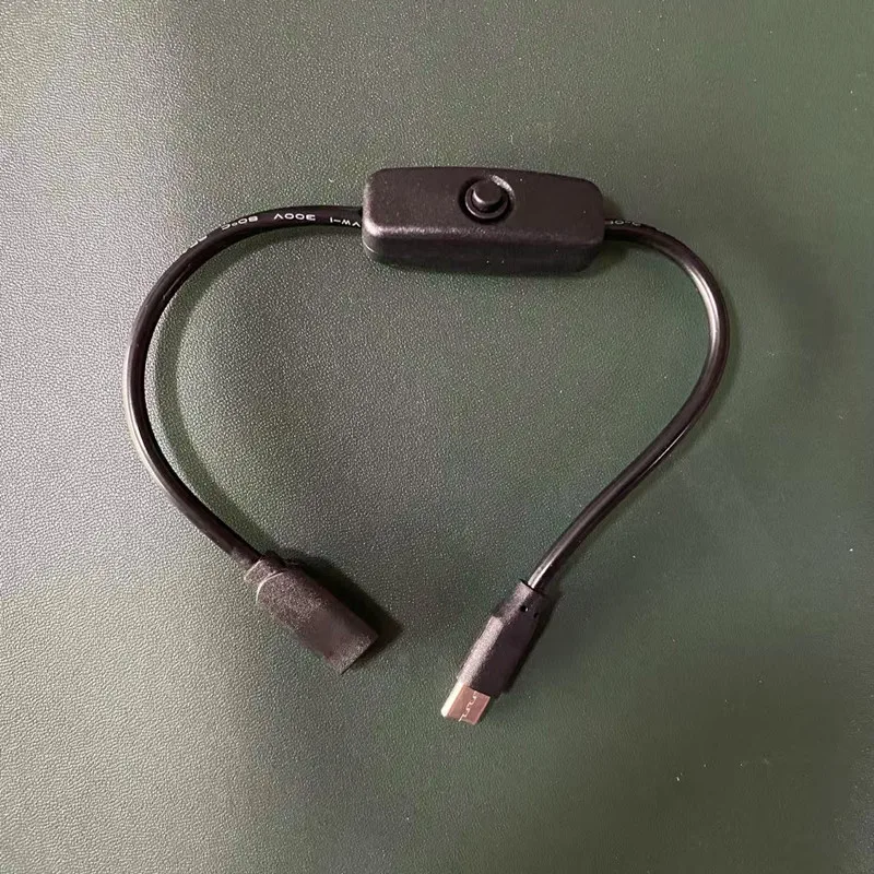 USB Type C With ON/OFF Switch Power Button Charging Extension Cable Type-C Extension Cable 2