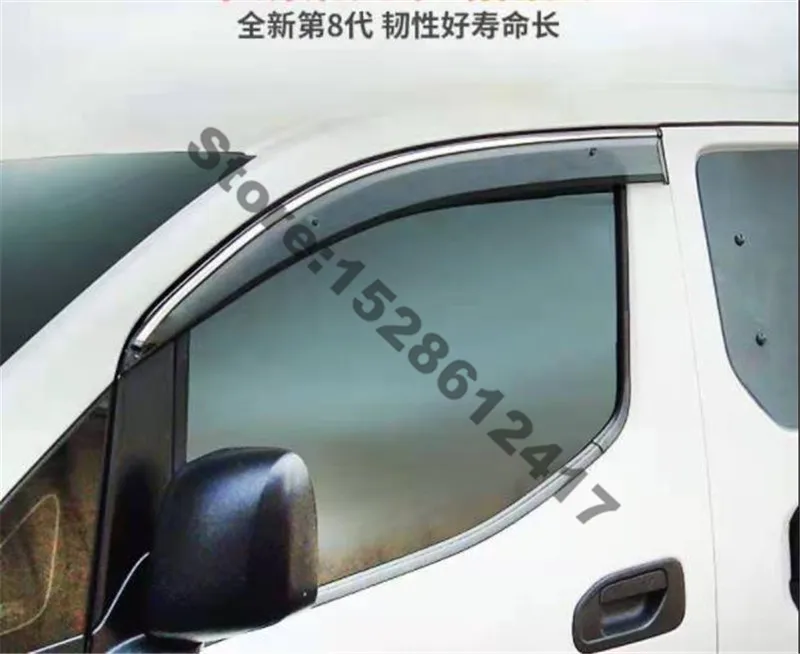 for Nissan NV200 2010 2020 Car Styling Window Visor Vent Shade Rain Sun